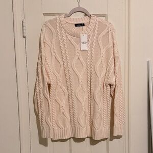 Cable Knit Cream Sweater